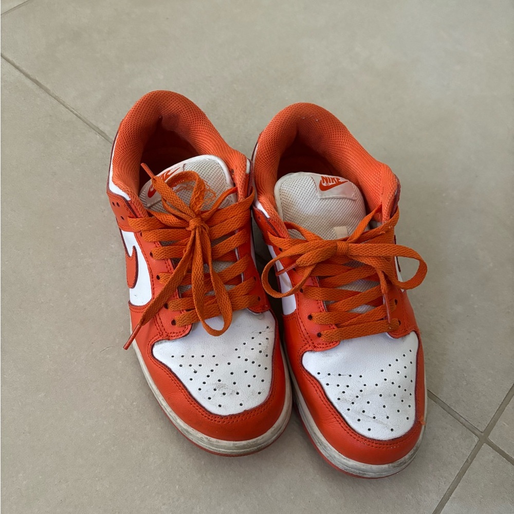 Women’s orange dunks